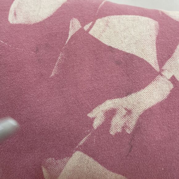 American Eagle Blondie Oversized Crewneck Sweatshirt Cream Pink XS - Picture 10 of 11